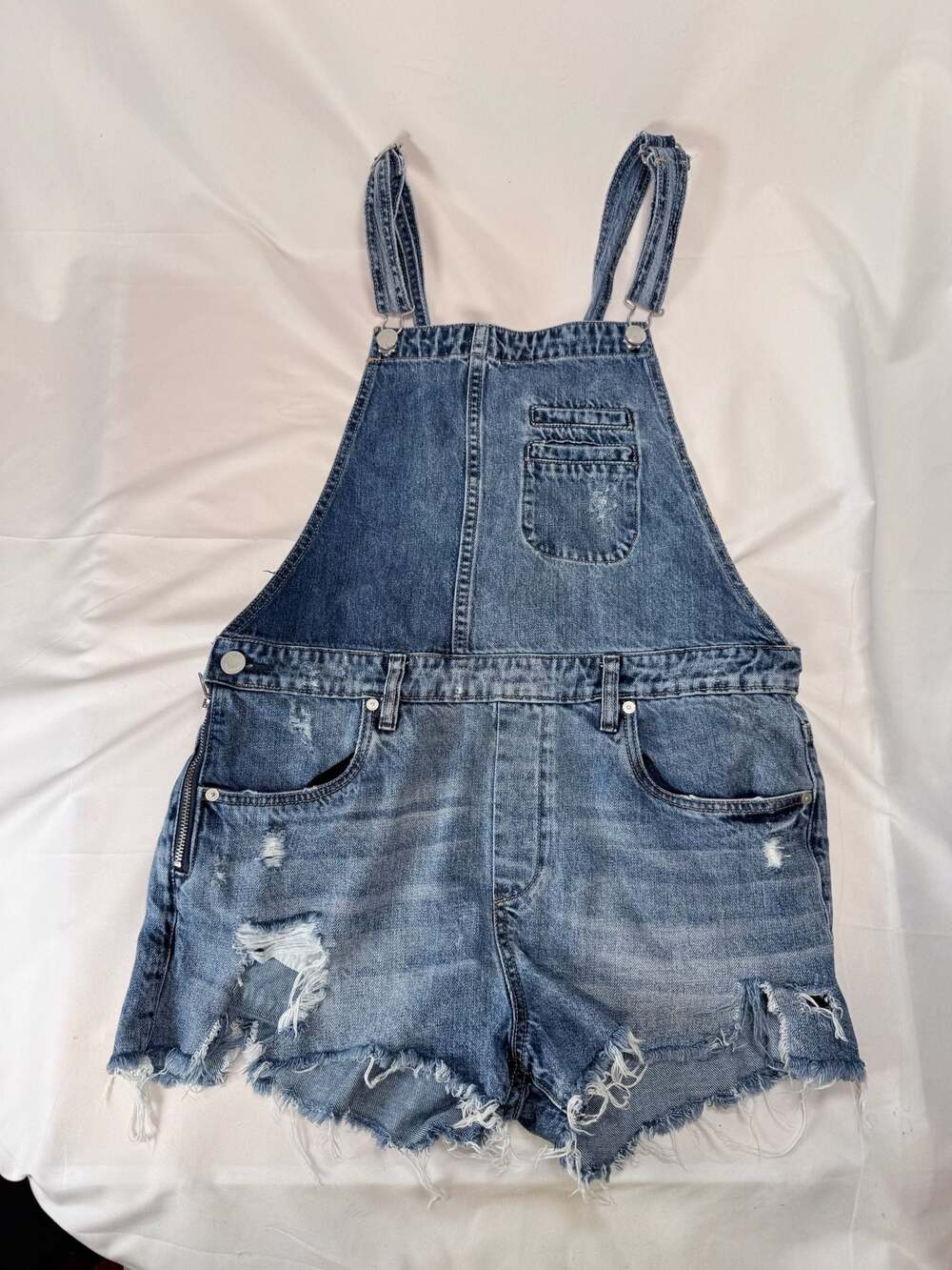Y2K Festival BlankNYC Distressed Denim Jean Shortalls Overalls